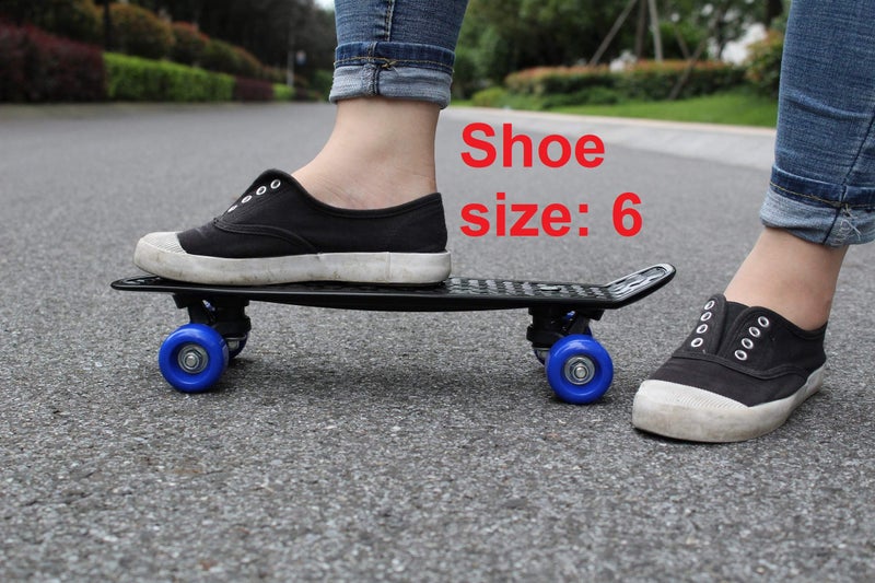 SK8MEMO 17" Mini Skateboard, Kids Skateboard for Beginners Age 3-6 Years (Black). - Image 5